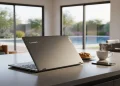 Lenovo X1 Carbon ultralight business laptop with carbon fiber finish.