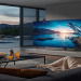 Samsung S90D OLED TV displayed in a modern living room setting showing vibrant picture quality.