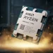 A dramatic close-up of the AMD Ryzen 7 7700X processor unleashing golden energy, representing its elite gaming performance.
