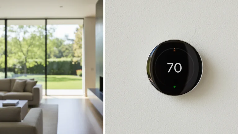 Frontal view of the Google Nest Learning Thermostat 4th gen in polished silver to determine if the hardware actually saves on energy costs.